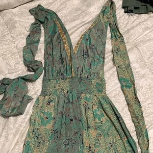 Boutique backless wrap Dress, size L (fits Med-XL)